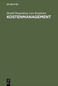 Abbildung von: Kostenmanagement - De Gruyter Oldenbourg