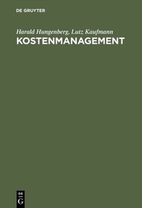 Abbildung von: Kostenmanagement - De Gruyter Oldenbourg