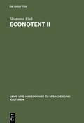 Cover: Econotext II - De Gruyter Oldenbourg