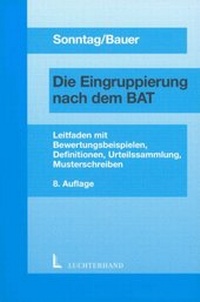 Abbildung von: Eingruppierung nach dem BAT - Luchterhand