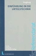 Cover: Einf&uuml;hrung in die Urteilstechnik - Luchterhand