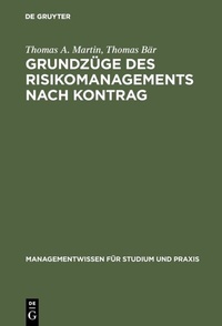Abbildung von: Grundzüge des Risikomanagements nach KonTraG - De Gruyter Oldenbourg