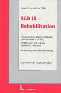 Abbildung von: SGB IX - Rehabilitation - Luchterhand