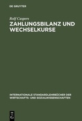 Cover: Zahlungsbilanz und Wechselkurse - De Gruyter Oldenbourg