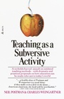 Cover: Teaching As a Subversive Activity - Bantam Books