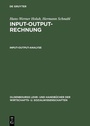 Cover: Input-Output-Analyse - De Gruyter Oldenbourg