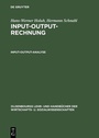Cover: Input-Output-Analyse - De Gruyter Oldenbourg