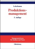 Cover: Produktionsmanagement - De Gruyter Oldenbourg