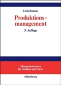 Cover: Produktionsmanagement - De Gruyter Oldenbourg