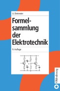 Cover: Formelsammlung der Elektrotechnik - De Gruyter Oldenbourg