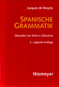 Abbildung von: Spanische Grammatik - Max Niemeyer Verlag