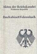 Cover: Akten der Reichskanzlei, Weimarer Republik / Das Kabinett Fehrenbach (1920/21) - De Gruyter Oldenbourg