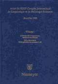 Cover: Actes du Congr&egrave;s International de Linguistique et de Philologie Romanes... - Max Niemeyer Verlag