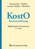 Cover: Kostenordnung - Luchterhand