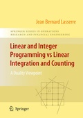 Cover: Linear and Integer Programming vs Linear Integration and Counting - Springer