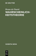 Cover: Wahrscheinlichkeitstheorie - De Gruyter Oldenbourg