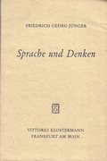 Cover: Sprache und Denken - Vittorio Klostermann Verlag