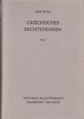Cover: Griechisches Rechtsdenken - Vittorio Klostermann Verlag