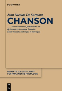 Abbildung von: Chanson - De Gruyter