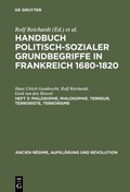 Cover: Philosophe, Philosophie. Terreur, Terroriste, Terrorisme - De Gruyter Oldenbourg