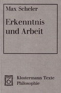 Cover: Erkenntnis und Arbeit - Vittorio Klostermann Verlag