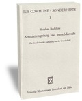 Cover: Abstraktionsprinzip und Immobilarrecht - Vittorio Klostermann Verlag
