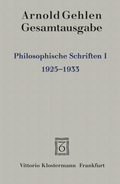 Cover: Philosophische Schriften I. - Vittorio Klostermann Verlag