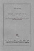 Cover: Maria de Zayas y Sotomayor - Vittorio Klostermann Verlag