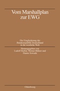 Cover: Vom Marshallplan zur EWG - De Gruyter