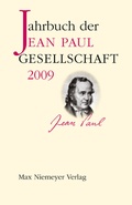 Cover: Jahrbuch der Jean-Paul-Gesellschaft / 2009 - De Gruyter