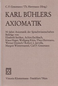 Abbildung von: Karl Bühlers Axiomatik - Vittorio Klostermann Verlag