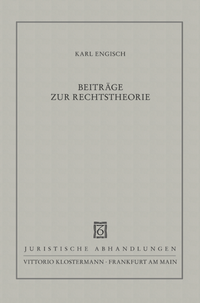 Enlarge image Cover: Beiträge zur Rechtstheorie - Vittorio Klostermann Verlag