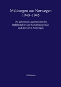 Cover: Meldungen aus Norwegen 1940-1945 - De Gruyter Oldenbourg