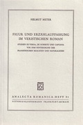 Cover: Figur und Erz&auml;hlauffassung im veristischen Roman - Vittorio Klostermann Verlag
