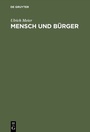 Cover: Mensch und Bürger - De Gruyter Oldenbourg