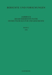 Abbildung von: Jahrbuch des Bundesinstituts für Kultur und Geschichte der Deutschen im östlichen Europa / 1994 - De Gruyter