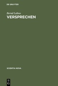 Cover: Versprechen - De Gruyter Oldenbourg