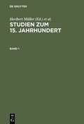 Cover: Studien zum 15. Jahrhundert - De Gruyter Oldenbourg