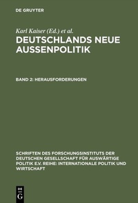 Bild: Deutschlands neue Außenpolitik / Herausforderungen - De Gruyter Oldenbourg