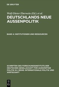 Cover: Institutionen und Ressourcen - De Gruyter Oldenbourg