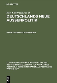 Abbildung von: Deutschlands neue Außenpolitik / Herausforderungen - De Gruyter Oldenbourg