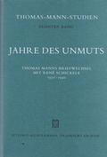 Cover: Jahre des Unmuts - Vittorio Klostermann Verlag