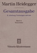 Cover: Gesamtausgabe. 4 Abteilungen / 2. Abt: Vorlesungen / Parmenides (Wintersemester 1942/43) - Vittorio Klostermann Verlag