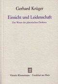 Cover: Einsicht und Leidenschaft - Vittorio Klostermann Verlag