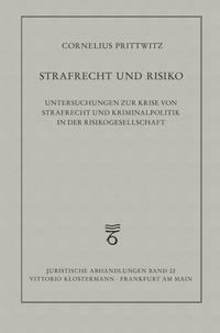 Enlarge image Cover: Strafrecht und Risiko - Vittorio Klostermann Verlag