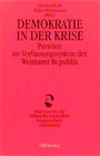 Cover: Demokratie in der Krise - De Gruyter Oldenbourg