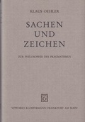 Cover: Sachen und Zeichen - Vittorio Klostermann Verlag
