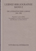 Cover: Leibniz-Bibliographie - Vittorio Klostermann Verlag