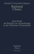 Cover: Rational Choice - De Gruyter Oldenbourg