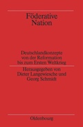 Cover: F&ouml;derative Nation - De Gruyter Oldenbourg
